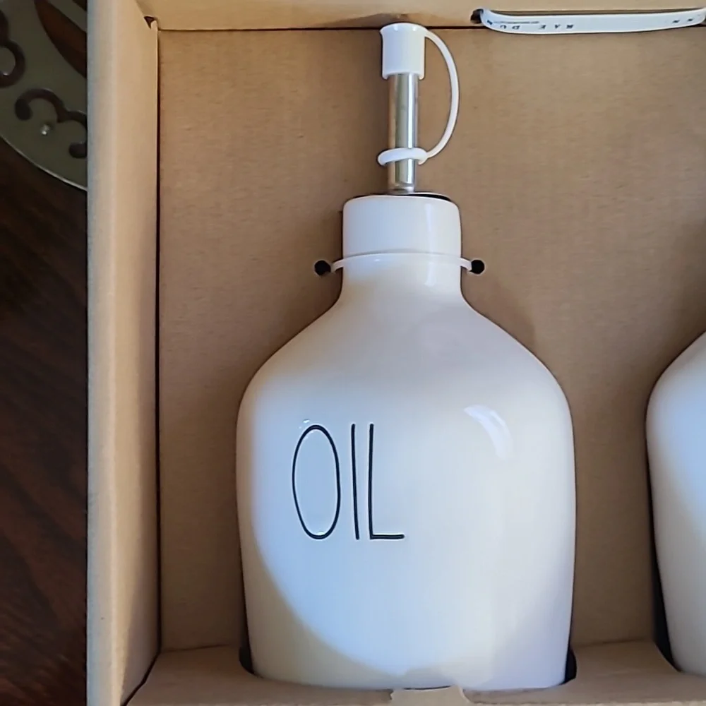 Rae Dunn Oil & Vinegar Cruet Set